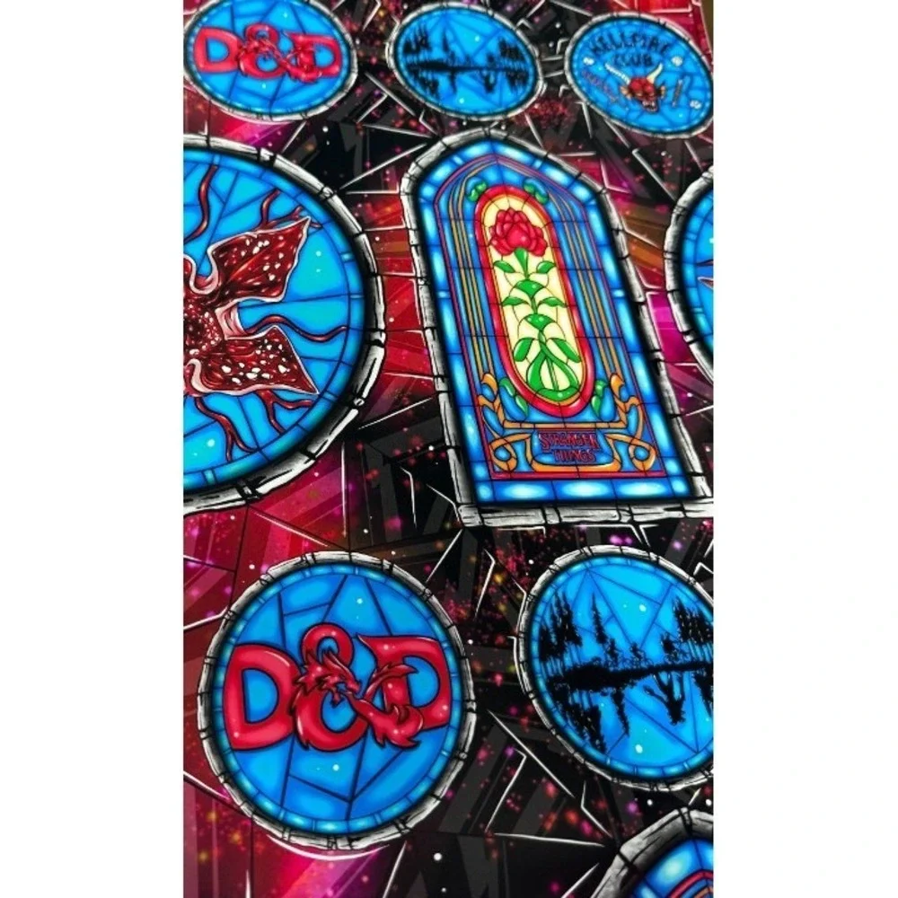 Stranger Things‎ Stained Glass Design Wrapping Paper